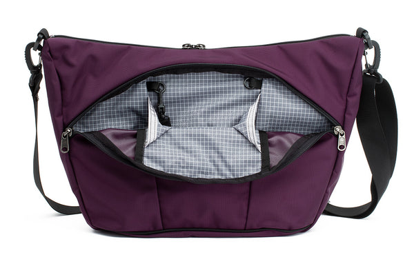 Parental Unit in Aubergine (dark purple) 525 Ballistic with Northwest Sky (light grey) 200 Halcyon interior.
